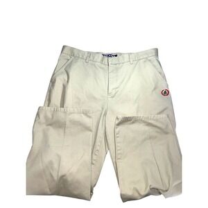 French‎ Toast Men's Khaki Pants Size 40x30 Embroidered Logo Nice